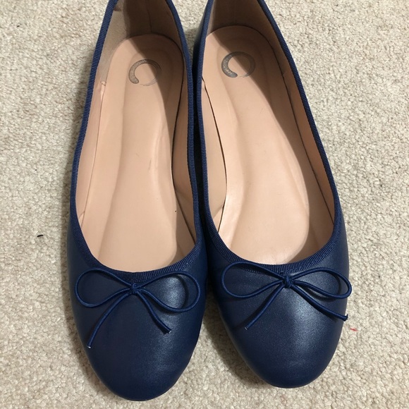 Navy Blue Flats - Picture 2 of 4